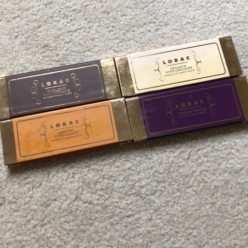 Lorac four chocolate eyeshadow palettes
